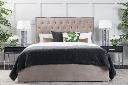887009b08ad33fe14f8c7284f012804ed4633413d23be0d3afafcbfa109a1aa7.jpg An Image of Lavinia Storage Bed Mink