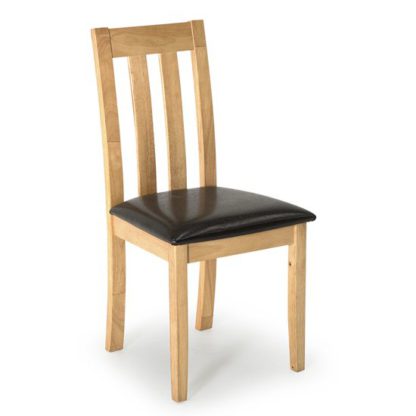 An Image of Annect Wooden Dining Chair In Natural