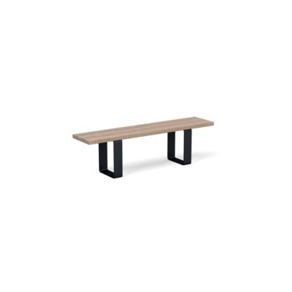 0ed40e66aae35d66b97e03f53b293938dbd9441f28f0d45b7566270af064dddb.jpg An Image of Heal's Prague Bench 180x35cm Natural Oiled Oak Natural Edge Not Filled