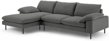 24e4c06c3f22c3e8bda003b188bc5d03f2ffeabf3e04789f33f56cbbefc122a4.jpg An Image of Fallyn Left Hand Facing Chaise End Sofa, Stoned Slate Fabric