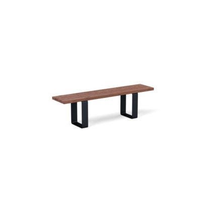 2f2c9dba6f2f3b7a7e42d830f30ed2f0d33f9396795b14f0d93cb22e791fc118.jpg An Image of Heal's Prague Bench 180x35cm Natural Oiled Oak Natural Edge Not Filled
