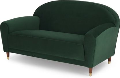 3c39ee6df18e582821ff84d6e26b3ab5dd6b476efb2020f1a61ccb05fc6a0711.jpg An Image of Carlton 2 Seater Sofa, Laurel Green Velvet
