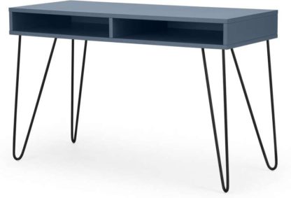 3cbfd3e32674bbe842bfb86741ae462e111e54a8ad3b6fb27ead8a883e685f53.jpg An Image of Elona Console Desk, Slate Blue & Black