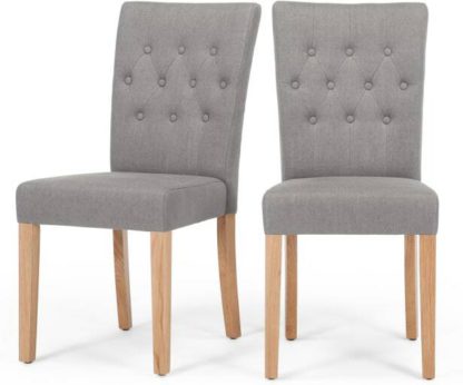 4a5cdb3e0382cef9c3b74fb438a839e3a7340214cf8999448ea7ec2a7d77b6df.jpg An Image of Set of 2 Flynn Dining Chairs, Graphite Grey