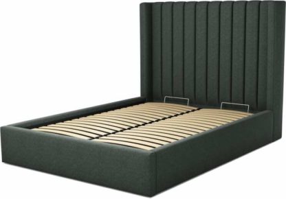4ebb80c3ef5026a7d2e59799a973e940342b587798adea4ad027aab97003b9cd.jpg An Image of Custom MADE Cory Double size Bed with Ottoman, Etna Grey Wool