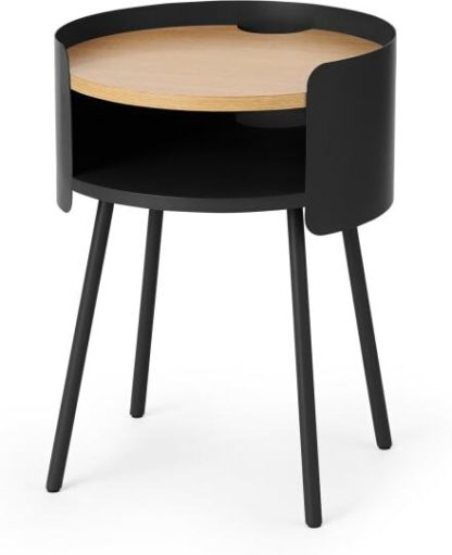 67724b1225e879cce0fe2369da65e822dcac8d684c3c0e4797ed01843ace05cb.jpg An Image of Ooty Bedside Table, Black