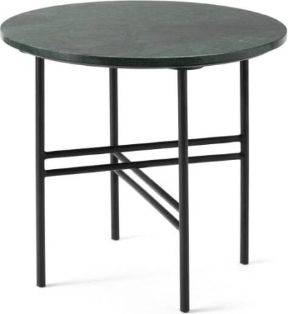 6cc1cf03780e7fdd50539d010db33e671ecda70f5ab90aef76bdced24d818311.jpg An Image of Ailish Large Round Side Table, Green Marble