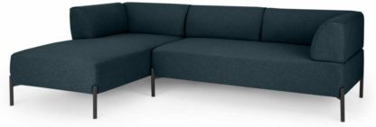 6d415262e0e0d2de6c9bdd701fc316cc0699ddfe1436676b401a206b6a1473ca.jpg An Image of Kiva Left Hand Facing Chaise End Corner Sofa, Aegean Blue