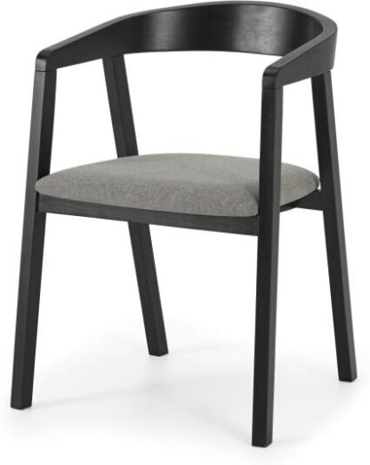 a361ae85d9385f4edbf737c92b2a4f240ce3106e40fe6d4d7994d2f232506b19.jpg An Image of Placido Carver Dining Chair, Black & Cool Grey