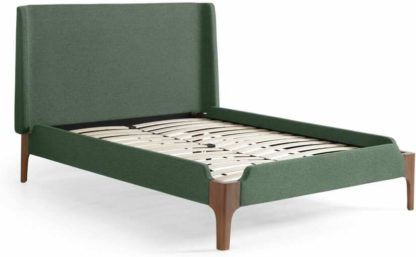af7b0cd8cf5cc6b9b3797d60190bb2d63efb9ee79a472b9843bec712480b8489-1.jpg An Image of Roscoe King Size Bed, Darby Green & Dark Stain Oak
