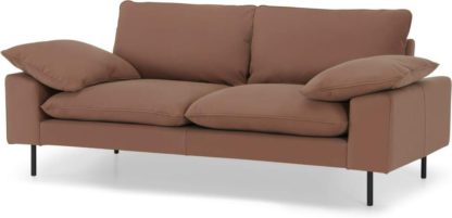 b314aaa6336b53304aa938685dacdfabb93a5572c9098e050ebc964af2f7d0c9.jpg An Image of Fallyn Large 2 Seater Sofa, Nubuck Brown Leather