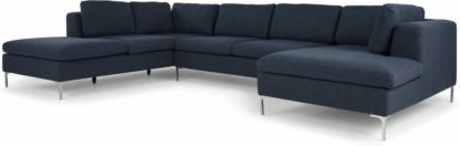 b9578a5eb5e81ec771f8272252382725ad6734cc7d33cbc016927b055a8db05a.jpg An Image of Monterosso Left Hand Facing Corner Sofa, Storm Blue