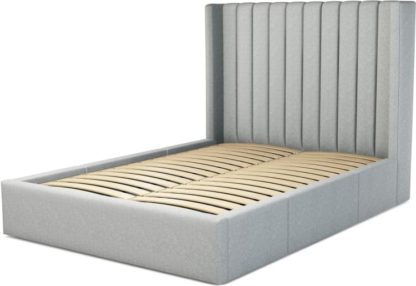 bd81ea8c665dbd0c1127bef0240a19b3324da11a9ea79a1b8847a22dea5505ae.jpg An Image of Custom MADE Cory Double size Bed with Drawers, Wolf Grey Wool