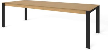 d0ed7d931b3e8a4459a707874d87f7bf9bf84985d5891f175201c3649338eed2.jpg An Image of Custom MADE Corinna 12 Seat Dining Table, Oak and Black