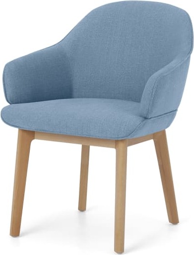 d6539c7d39291c78c9b531163f5f4cf58b185e927b3ce9b7868b34d0e4e0c88d.jpg An Image of Erdee Carver Dining Chair, Maya Blue Weave