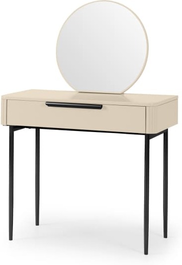 e4e407b1fed62427cb30ae4ba9a837f86a039844b711b0b94f39197f8fdc2c25.jpg An Image of Ebro Dressing Table, Ivory White & Black