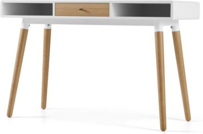 ef0f00384554e46a915cdd0788c8098c38385eb9b82c21e44b48f83925b7adc2.jpg An Image of Edelweiss Desk, Oak and White