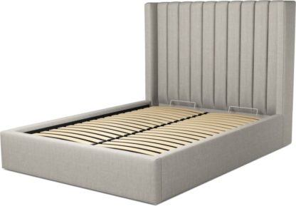 f0f36ce43927cc61c02bf3bd41f61b45df7c6e02f6b9a3e6b72cbf05793d463d.jpg An Image of Custom MADE Cory Double size Bed with Ottoman, Ghost Grey Cotton