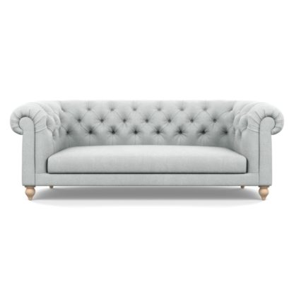 0254791059289b6db42b7f3341ff8a445a434a2b68723e4824d900c0168cf1a4.jpg An Image of Heal's Fitzrovia 3 Seater Sofa Broad Weave Tin Natural Feet