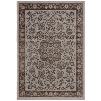 02ba416e9c87f8aa9d9ffa556e9f511a7c1c6393d179dc026c81aeda843191ba-1.jpg An Image of Traditional Indoor Outdoor Rug Brown and White