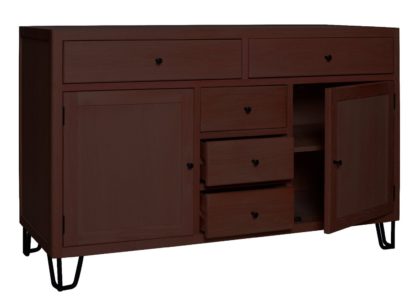06584537d518041355cf7d5b1f23d884e9a4edc162409af3b0e0cd994bb1bca7.jpg An Image of Heal's Brunel Sideboard Dark Wood