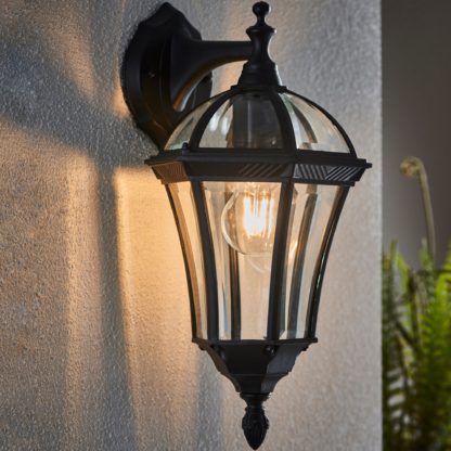 2037386101bfa34c361f87caef20dd1b1621dc8177665ccf1ebb806fbc76813c-1.jpg An Image of Endon Drayton Outdoor Wall Light Black Black
