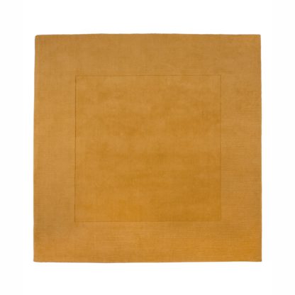 222976dcff4c5a840618b977f2bac27d96654d94d46089740e5552e4e8b1a68d-1.jpg An Image of Boston Wool Border Square Rug Yellow