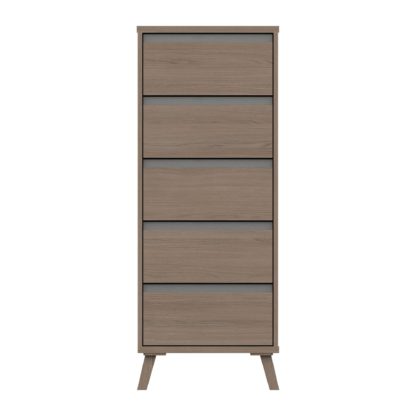 2a083facb1e0b167f02c933604f730a4119d9a39d79b9709e7e52ad88b50efd9-1.jpg An Image of Jenson 5 Drawer Tallboy Dark Grey