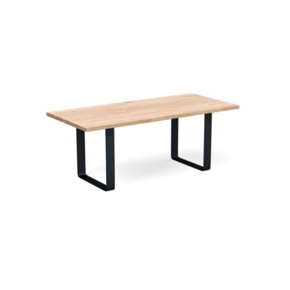 2a489f8ca931cc9b5a315a3dfba2a303d7a62a19b6a4dc6c76d28b61d150dde6.jpg An Image of Heal's Prague Table 180x90cm Natural Oiled Oak Natural Edge Not Filled