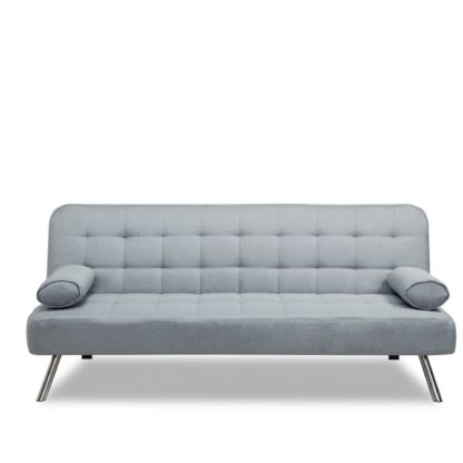 2b5fb426264e319e4e54cbfa2abce5aff09c02571a3503daf32b12cfa802860d-1.jpg An Image of Tobi Fabric Sofa Bed Black