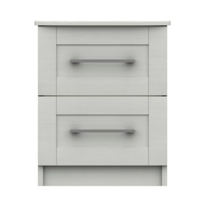 2cca78b4bad21396949c824f47dd8ff542c56040ca65710cab23718e84e5d22e-1.jpg An Image of Ethan White 2 Drawer Bedside White