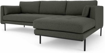 2d8bb5f661293d624fb7d0d243e361a1103bd5f27377dd9da4adb8e0585f1748.jpg An Image of Harlow Right Hand Facing Chaise End Corner Sofa, Hudson Grey