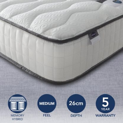 2f9af9f1570332e5984ca408136b9ae5cdbbeafa2d4b94b2218fded9c97b8efa-1.jpg An Image of Silentnight 800 Pocket Memory Mattress White