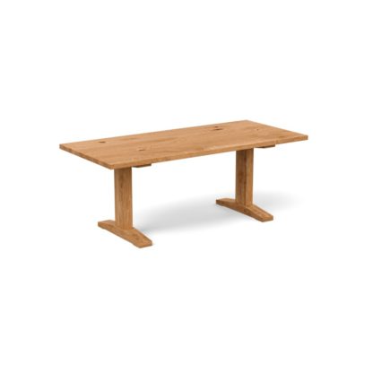 34f458f7a3d3d8cc330f7b5688cd89d3eadcacd834b1399c0159b926b0c4b870.jpg An Image of Heal's Lisbon Table 220x100cm Smoked Oiled Oak Straight Edge Not Filled