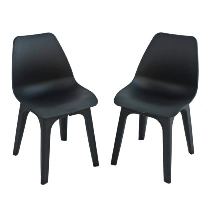 3b9b9545bc8aaf44a211511f89c5e8e57f26aafa5ccd0c664c0a3169c3ffb4f8-1.jpg An Image of Eolo Pack of 2 Matte Chairs Grey