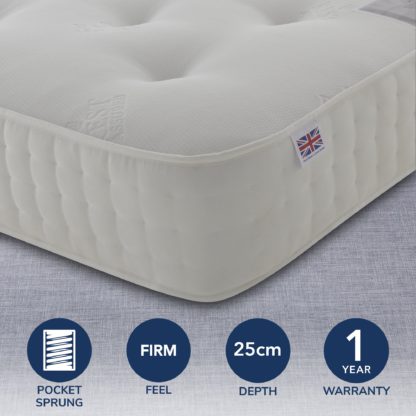 3e84c6b7063779755f9389b29295b32e26f72e9273fe22389c1d7e95db5ec1f6-1.jpg An Image of Rest Assured 1400 Pocket Orthopaedic Mattress White