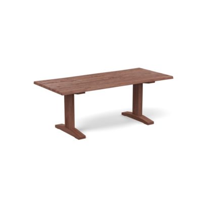 40e137ab1ee2834ae6b5359f93d1e7a6b3ad1aeebe8ad947e11972fd7ccb66e1.jpg An Image of Heal's Lisbon Table 220x100cm Smoked Oiled Oak Straight Edge Not Filled