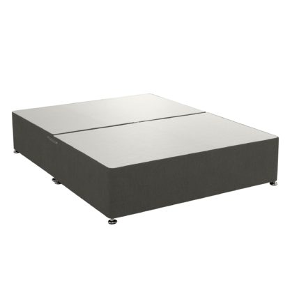 4892b039f18b51aef5be717e1ebd690d0cbce1161477d4b6d1d7c8e6f7c35f31-1.jpg An Image of Universal Charcoal Linen Divan Base Grey