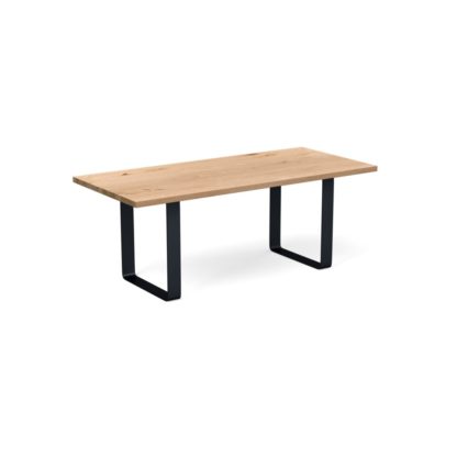 4d2be042b7f89f4e1b4c10861ea6dcebbb493c8278104894c67e4340ff3c55f4.jpg An Image of Heal's Prague Table 180x90cm Natural Oiled Oak Natural Edge Not Filled