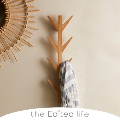4d38ab04306303813f669a74ccbc59680ca912fa15c1d2d28ef9b03117ca6a40-1.jpg An Image of Ash Wood Space Saving Coat Stand Natural (Brown)