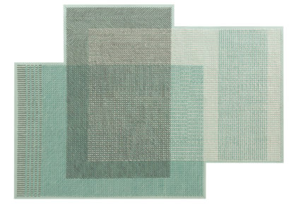 55b0f5f0264e889cbcfcc3708d1439d6baaa3c5932dda55731c0918d416c420f.jpg An Image of Gandia Blasco Canevas Geo Rug Green 170 x 240cm