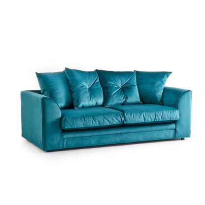 5a544d0aed044d8a1d458ada6f38f37e260b73809207a5ba4232c8f1cde3a07b-1.jpg An Image of Blake 3 Seater Grey Velvet Sofa Grey