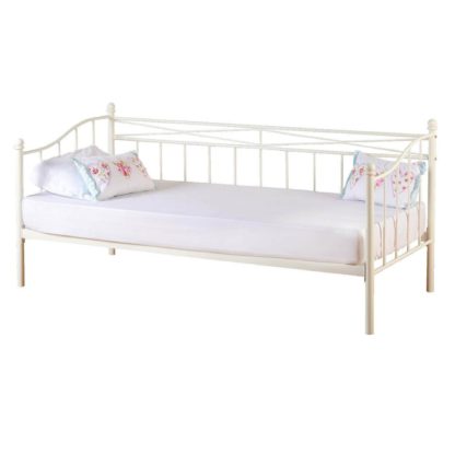 5ca42c8f97cc63d3798138b2ba57a7f44111864b25b73f5b281d1d1d10f16099.jpg An Image of Pandora Ivory Day Bed White