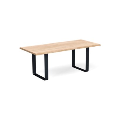 5cf583bcef27173bf3536241185811a1ab5c1ab0a28433e98e4199ab2a325b93.jpg An Image of Heal's Prague Table 180x90cm Natural Oiled Oak Natural Edge Not Filled