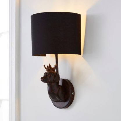 6392fb893e3eb06c6cac50cd4cc7160abd4a66e5501a6551db6606cb199682bc-1.jpg An Image of Anzo Dachshund Dog Wall Light Brown