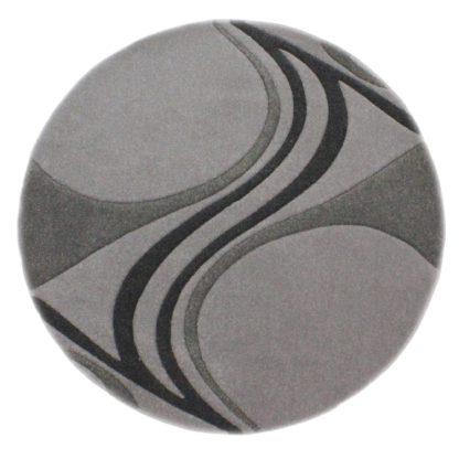 6446fbae1042a6d36ce3ff9120638ddcb6f3c212d01f4bd13e8584b114ccd8db-2.jpg An Image of Mirage Circle Rug Grey and Yellow
