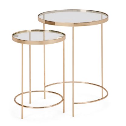 68be72616f54dc35fe762b1486858e30fb3f627f66503d95e736e5ddaca8b302-1.jpg An Image of Ritz Glass Nest of Tables Clear