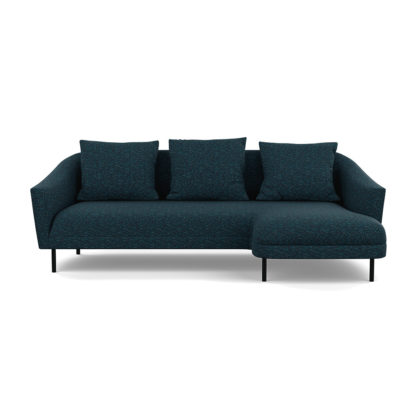 6a5988051af101f4b0b852aa9675b5a56d655278fa0193e0eabebfbd78ffdafb-1.jpg An Image of Heal's Portobello Corner Chaise RHF Brecon Charcoal Black Feet