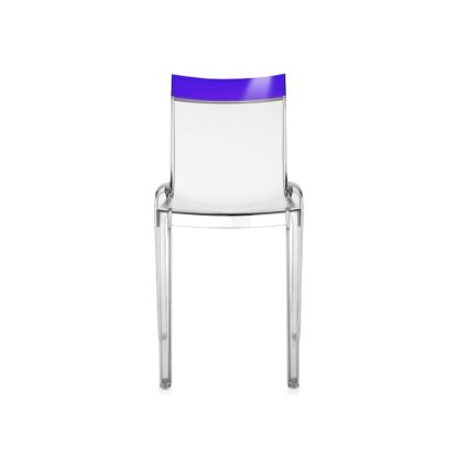 6accfdeb1555806ff7183af0b56cb533738f3fd6385d782b0fdf5a39b3bb3486.jpg An Image of Kartell Hi-Cut Chair Clear/ Orange *Min 2 Chairs*
