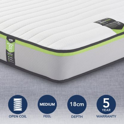 6b6a1586386edc66218cda1152fe6d111d9d814f60acb9ddb5a1d84381d37443-1.jpg An Image of Jay-Be Benchmark S1 Comfort Sprung Mattress White